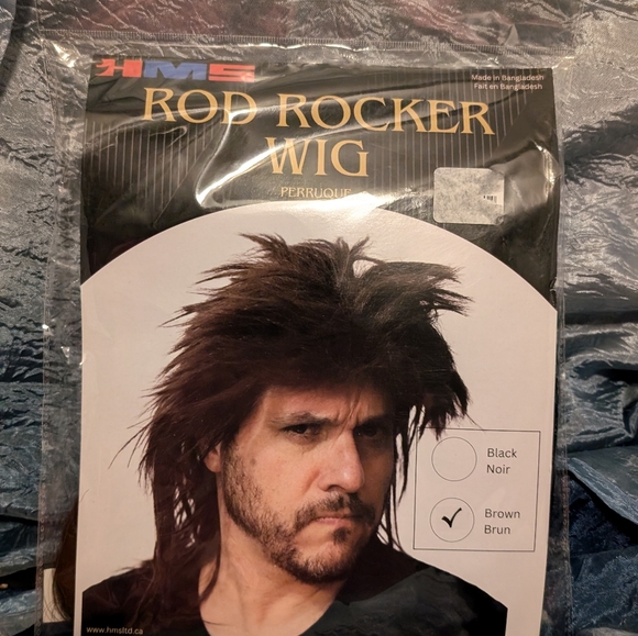 Brown Rod Rocker Wig - Picture 2 of 3